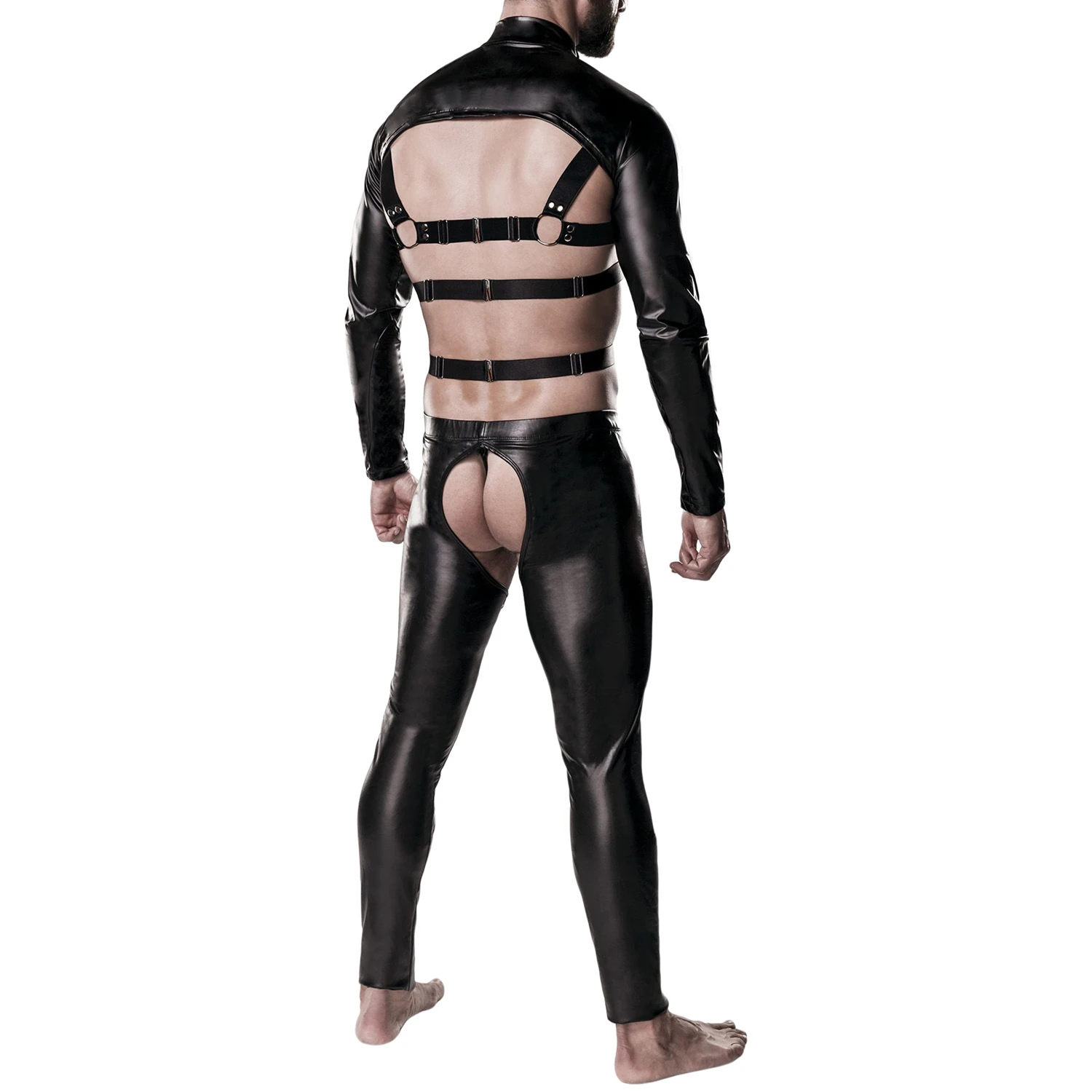 Grey Velvet Men Harnais Complet 1