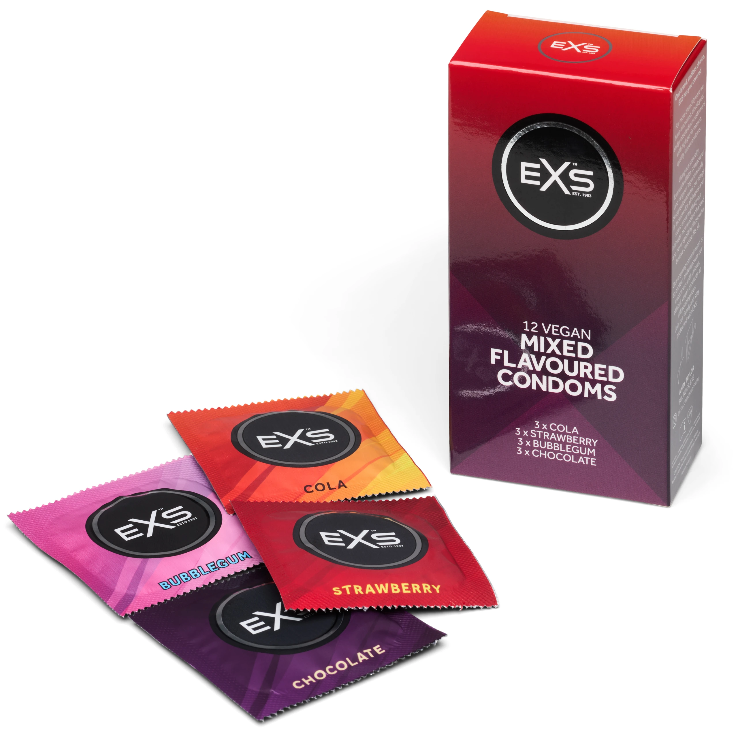 EXS Mixed Kondomer med Smag 12 stk var 1