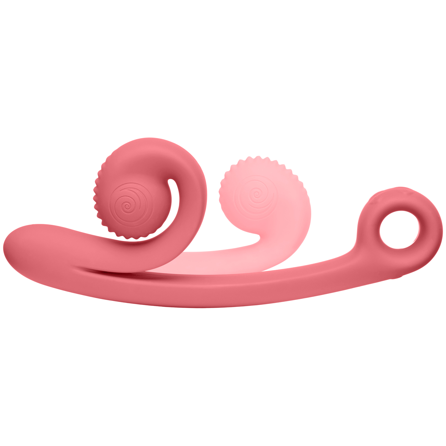 Snail Vibe Curve Opladelig Dobbelt Stimulator - Rosa thumbnail