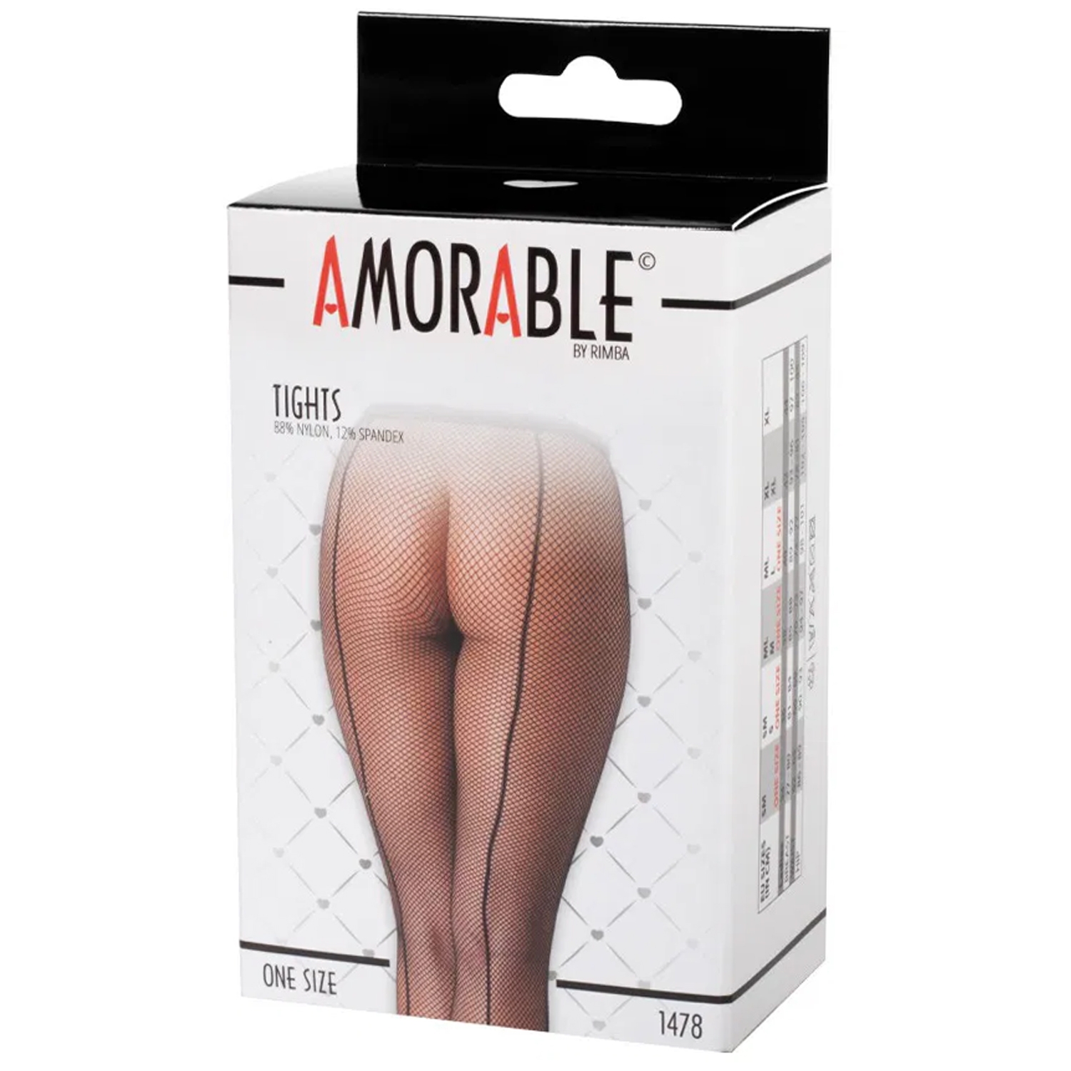 Amorable by Rimba Fischnetzstrumpfhose mit Rücksaum 1