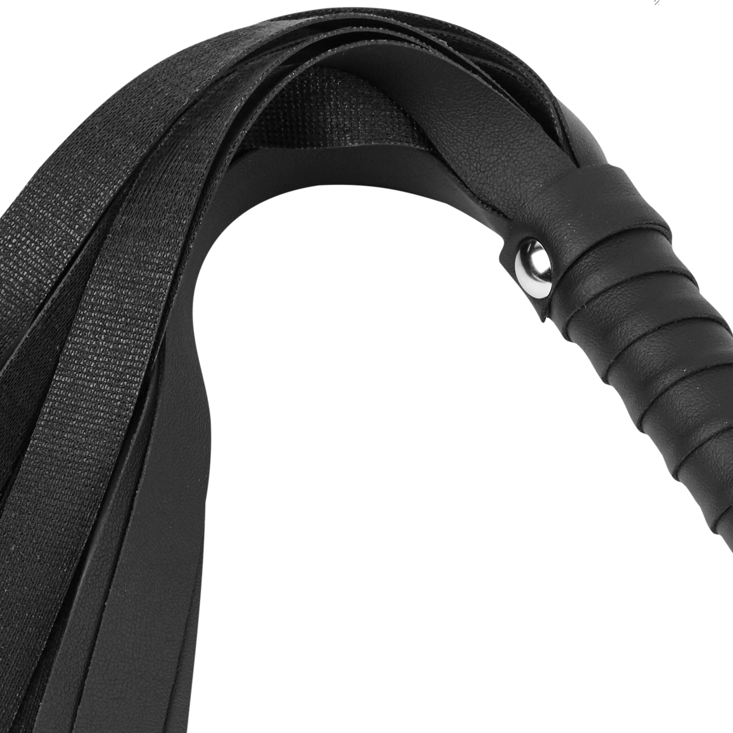 Sex & Mischief Svart Läder look piska 1