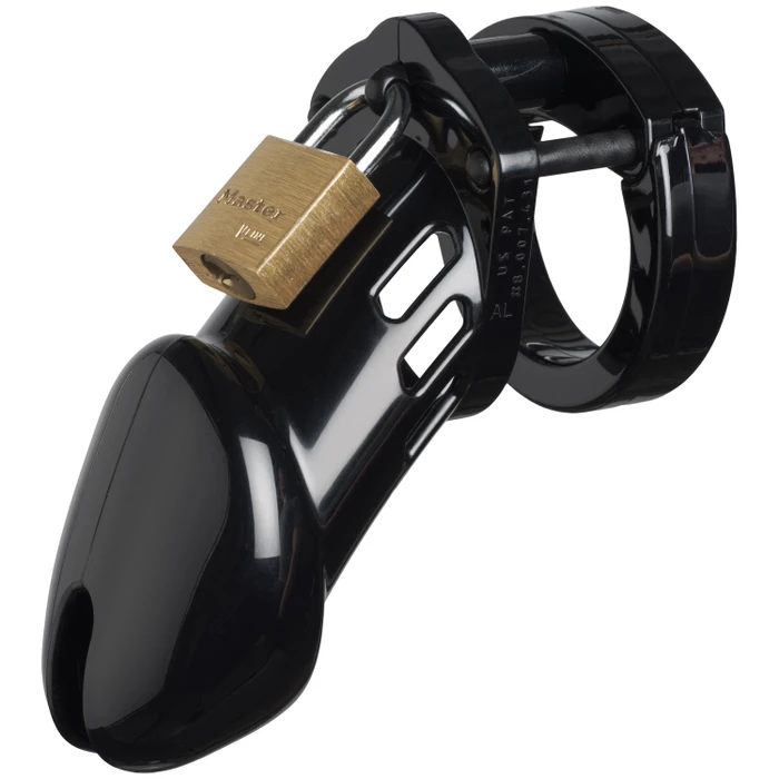 CB-6000 Black Chastity Device 3.2 inches var 1