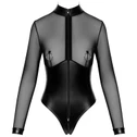 Noir Handmade F321 Edge Wetlook Body med Ringar Plus Size 3