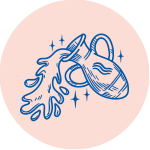 Illustration des Sternzeichens Wassermann