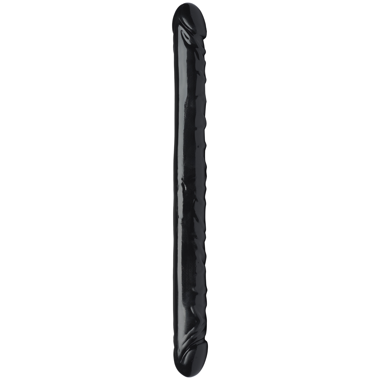 Willie City Musta Aidonkaltainen Kaksipäinen Tupladildo 43 cm 1