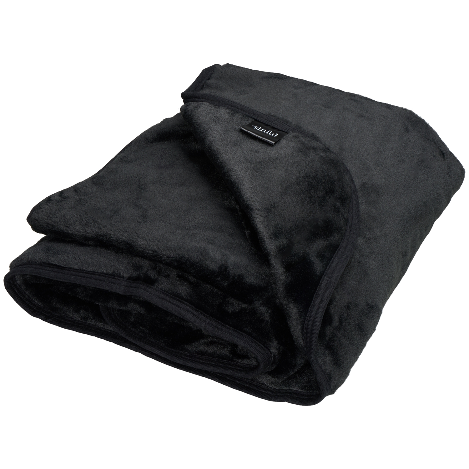 Sinful Vandtæt Cuddle Tæppe       - Black