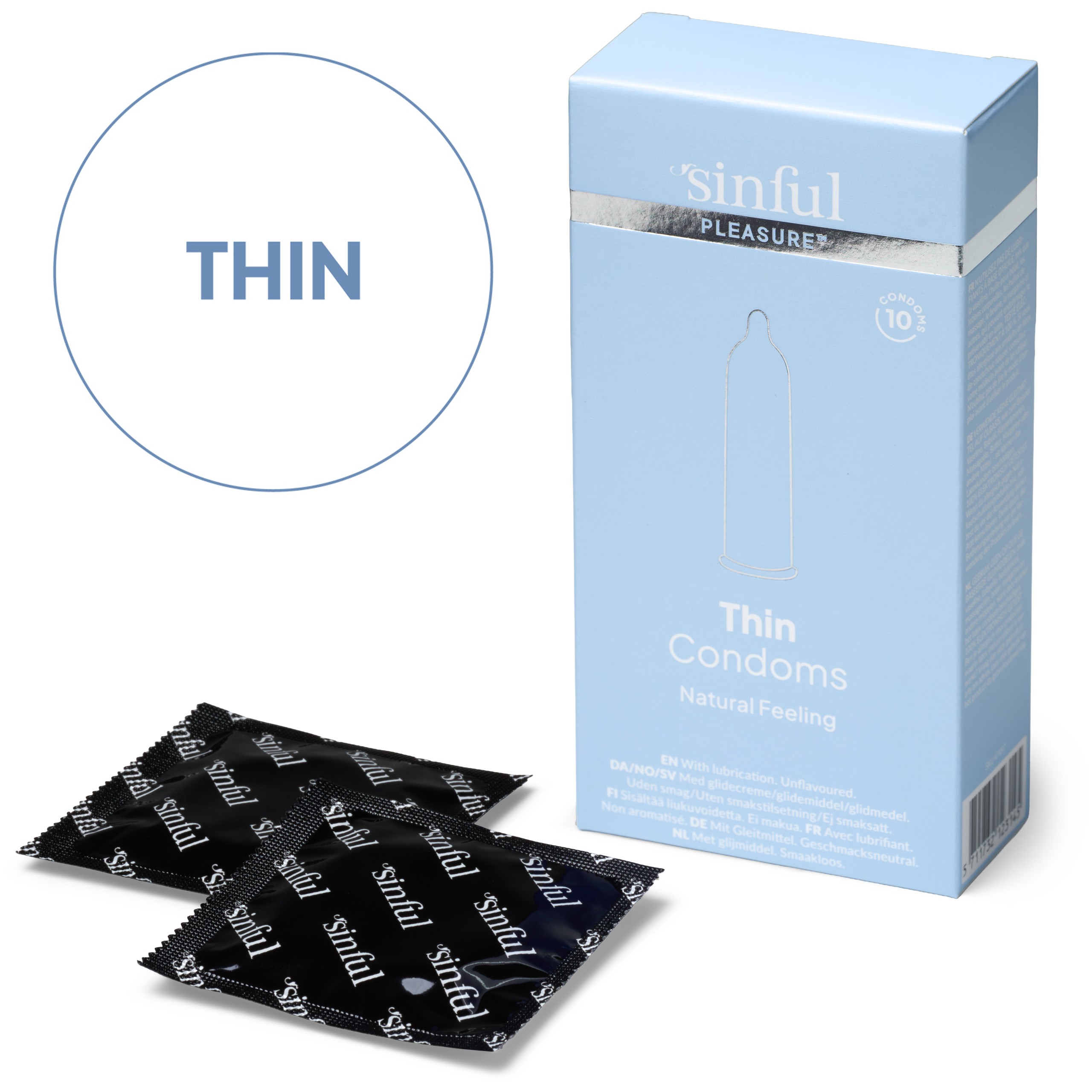 New Product - Sinful Pleasure Thin Condoms 10 Pack var 1