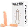 Clone-A-Willy Plus Balls DIY Homemade Dildo Clone Kit Light Tone - Nude