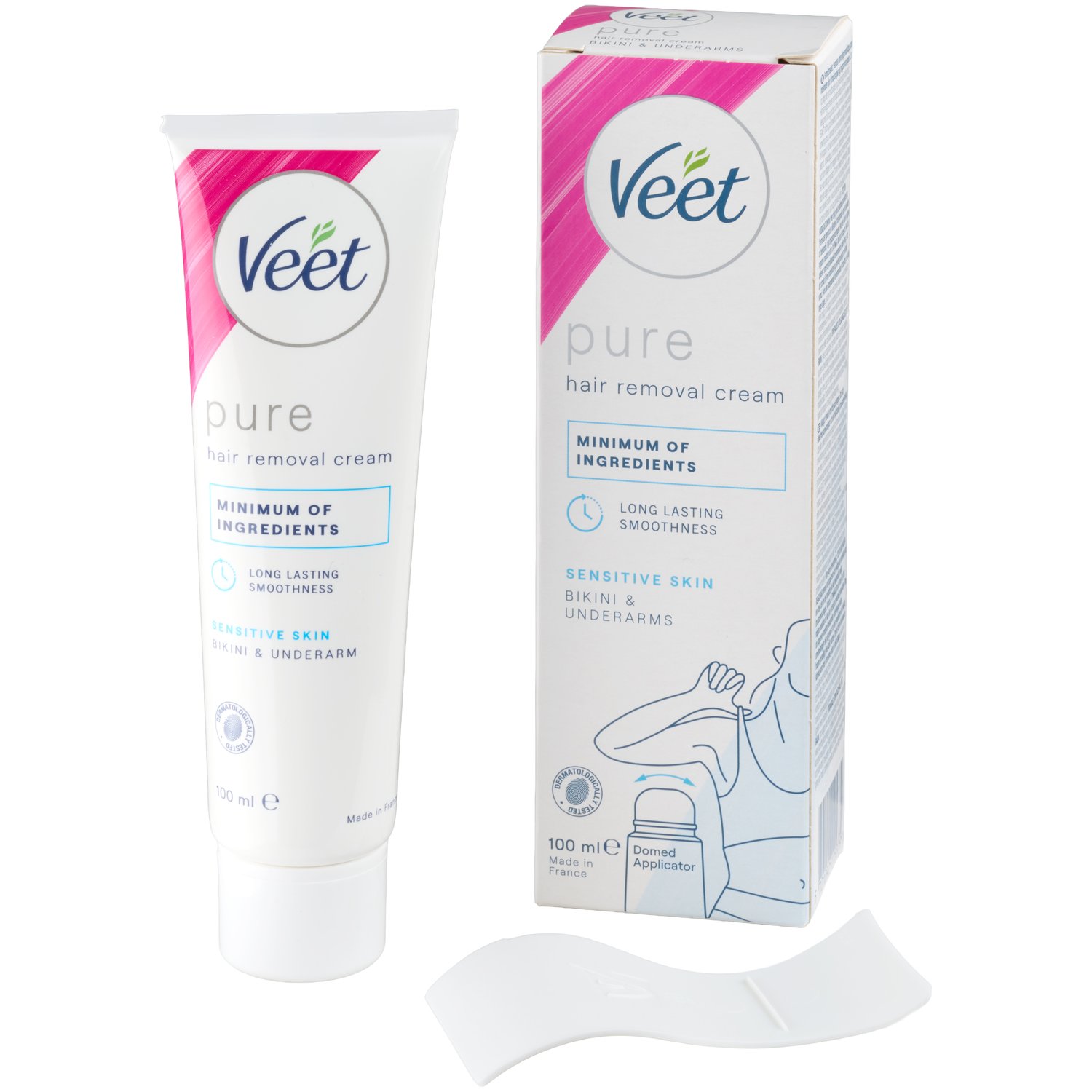 Veet Pure Hårfjerningscreme Bikini & Armhule til Sensitiv Hud 100 ml Veet Pure Hårfjerningscreme Bikini & Armhule til Sensitiv Hud 100 ml