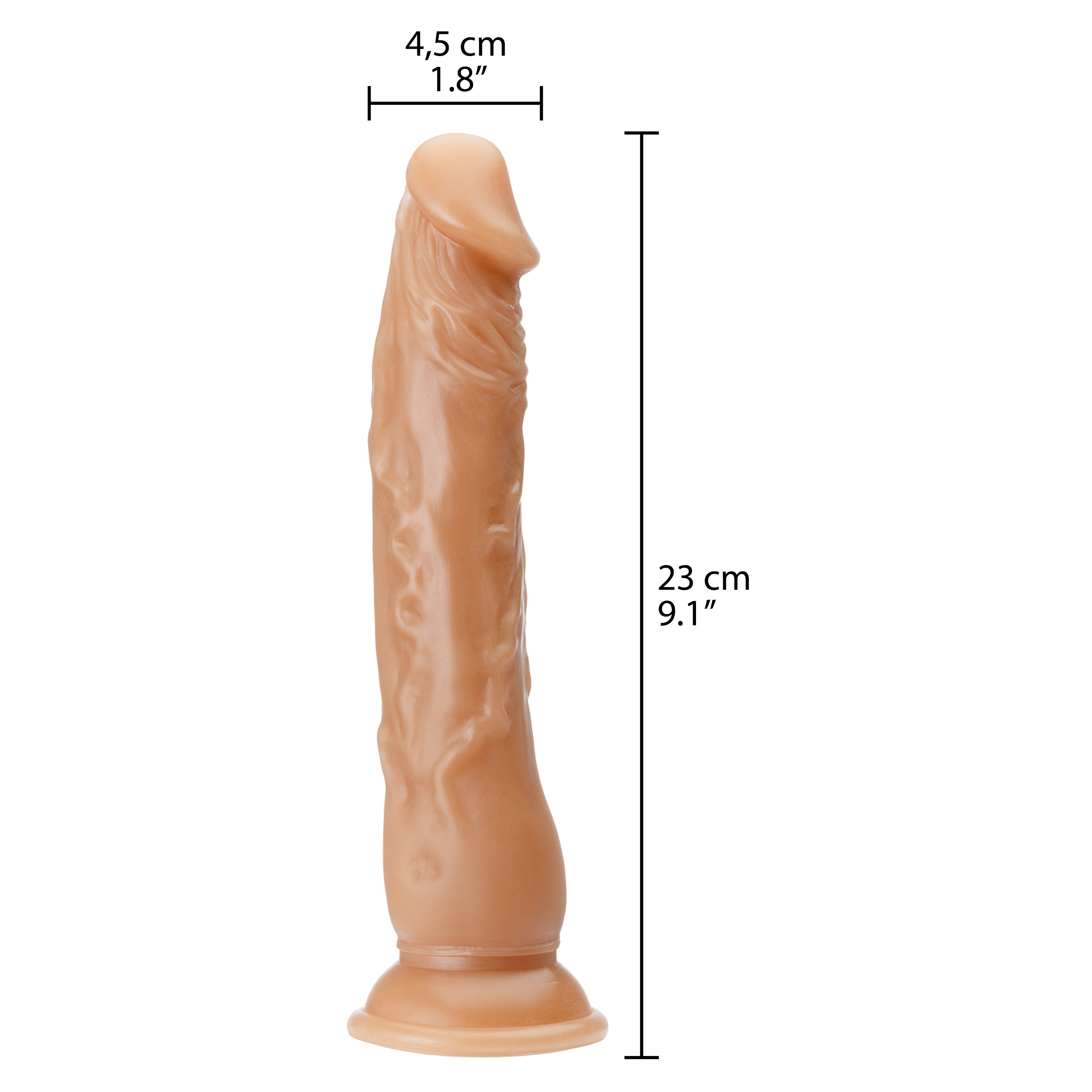 Willie City Realistic Suction Cup Dildo 23 cm var 2