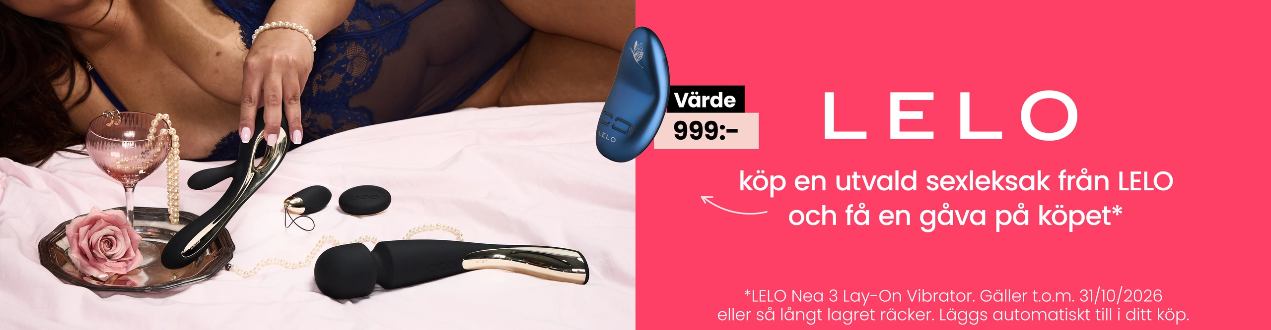 köp en utvald sexleksak från LELO och få en gåva på köpet* desktop