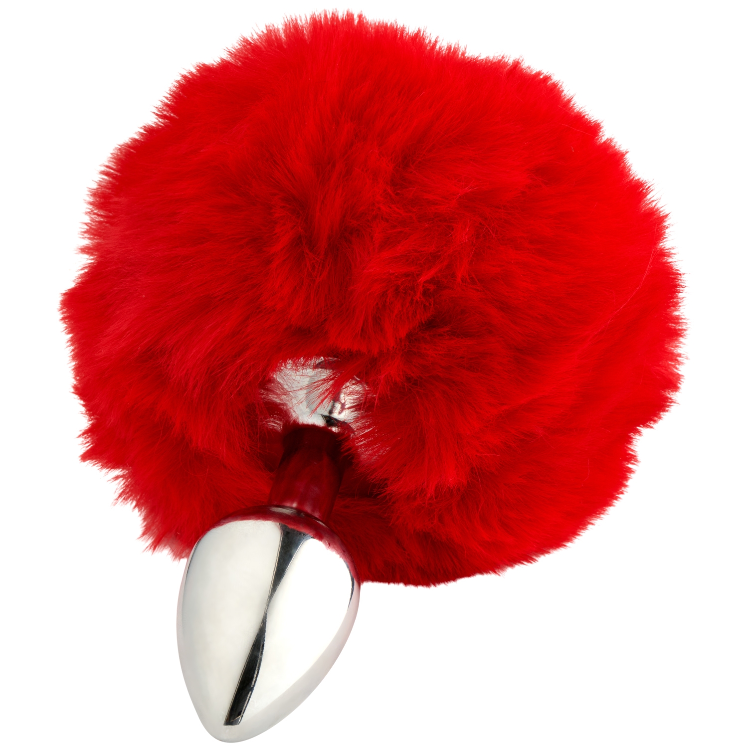 Alive BDSM Line Red Fluffy Twist Metalen Buttplug Small 1