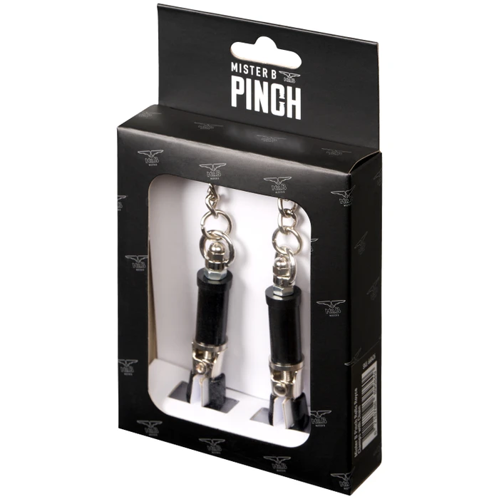 Mister B Pinch Rolls Royce Adjustable Nipple Clamps with Chain