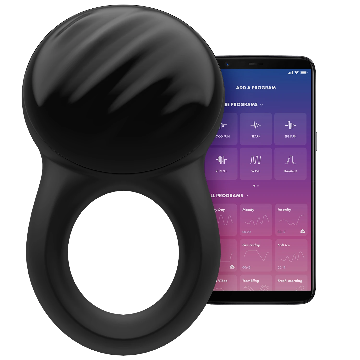 Satisfyer Signet Ring Värisevä Penisrengas var 1