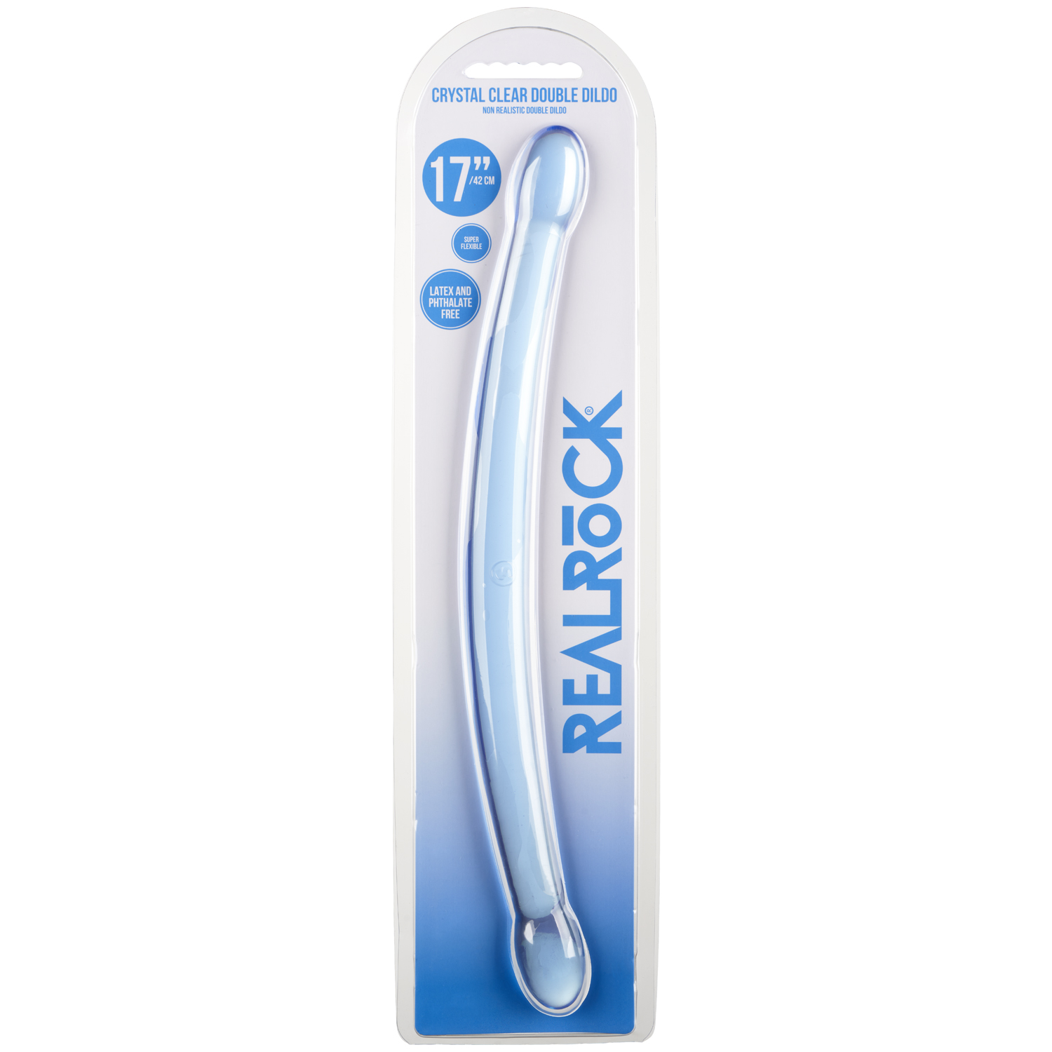 Realrock Crystal Clear Doppeldildo 42 cm | Sinful Realrock Crystal Clear Doppeldildo 42 cm | Sinful
