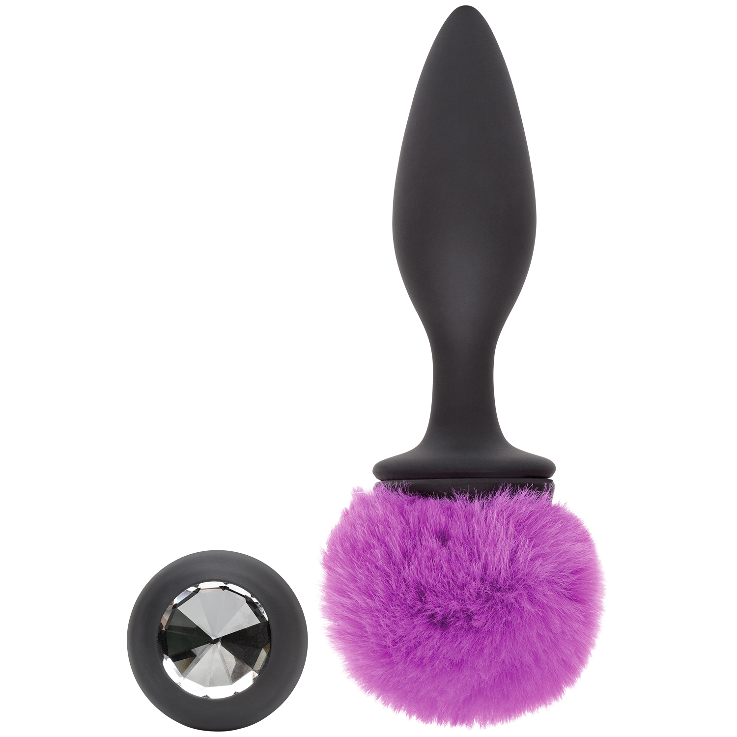 Happy Rabbit Large Vibrating Bunny Tail Butt Plug 1