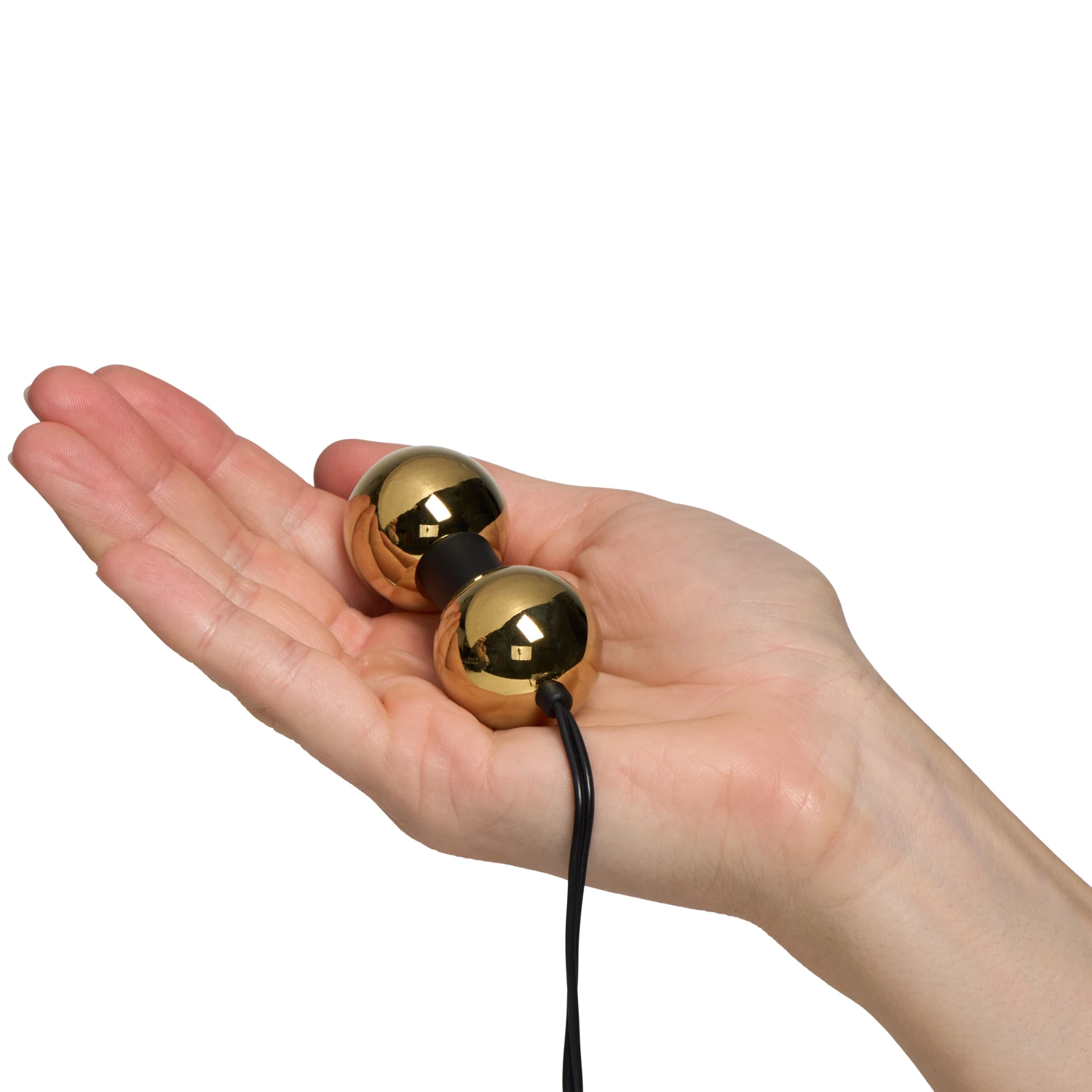 DG-Lab Bi-Polar Anal Double-Ball Electrod Guld var 2