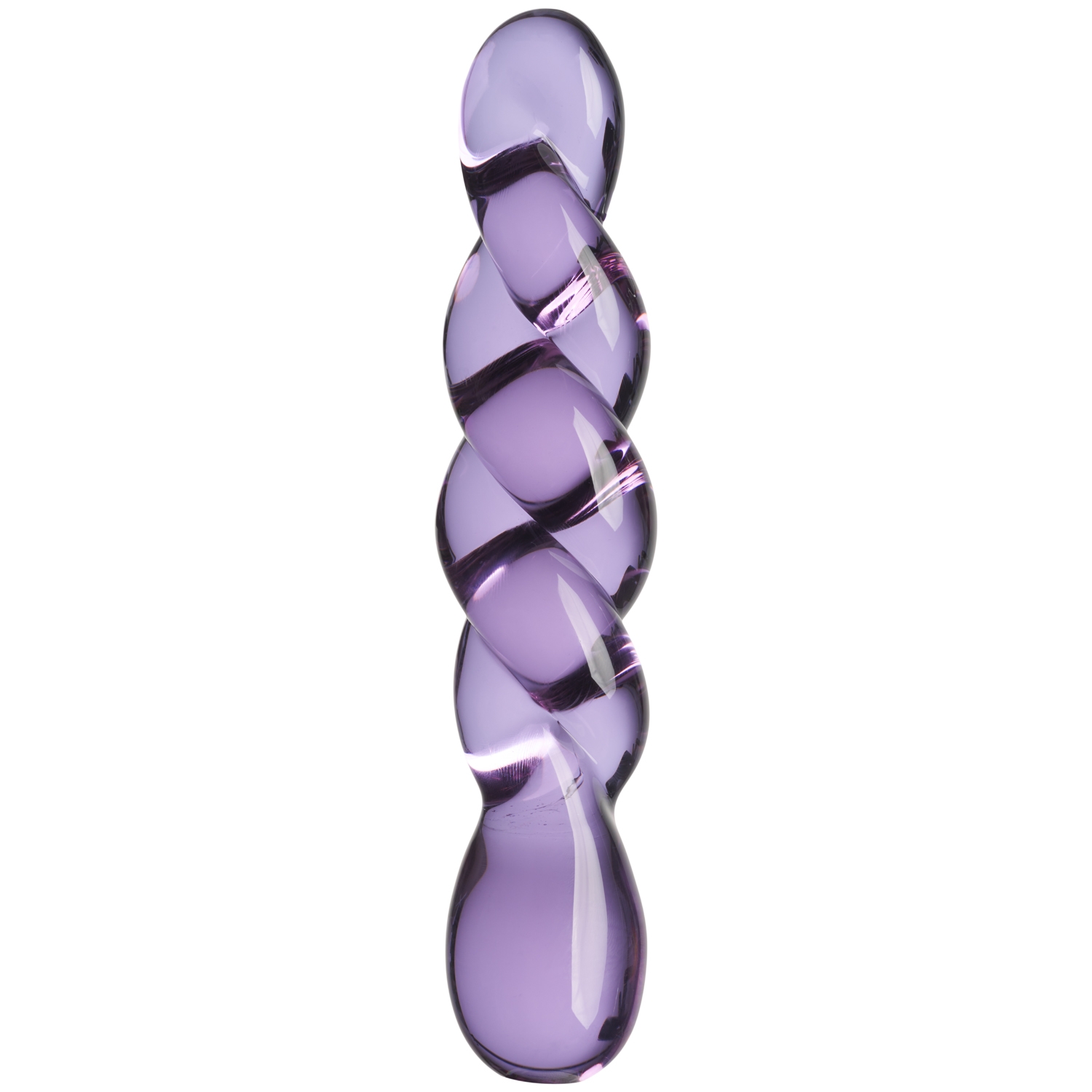 Sinful Twisted Lover Glas Dildo 19,8 cm - Rosa