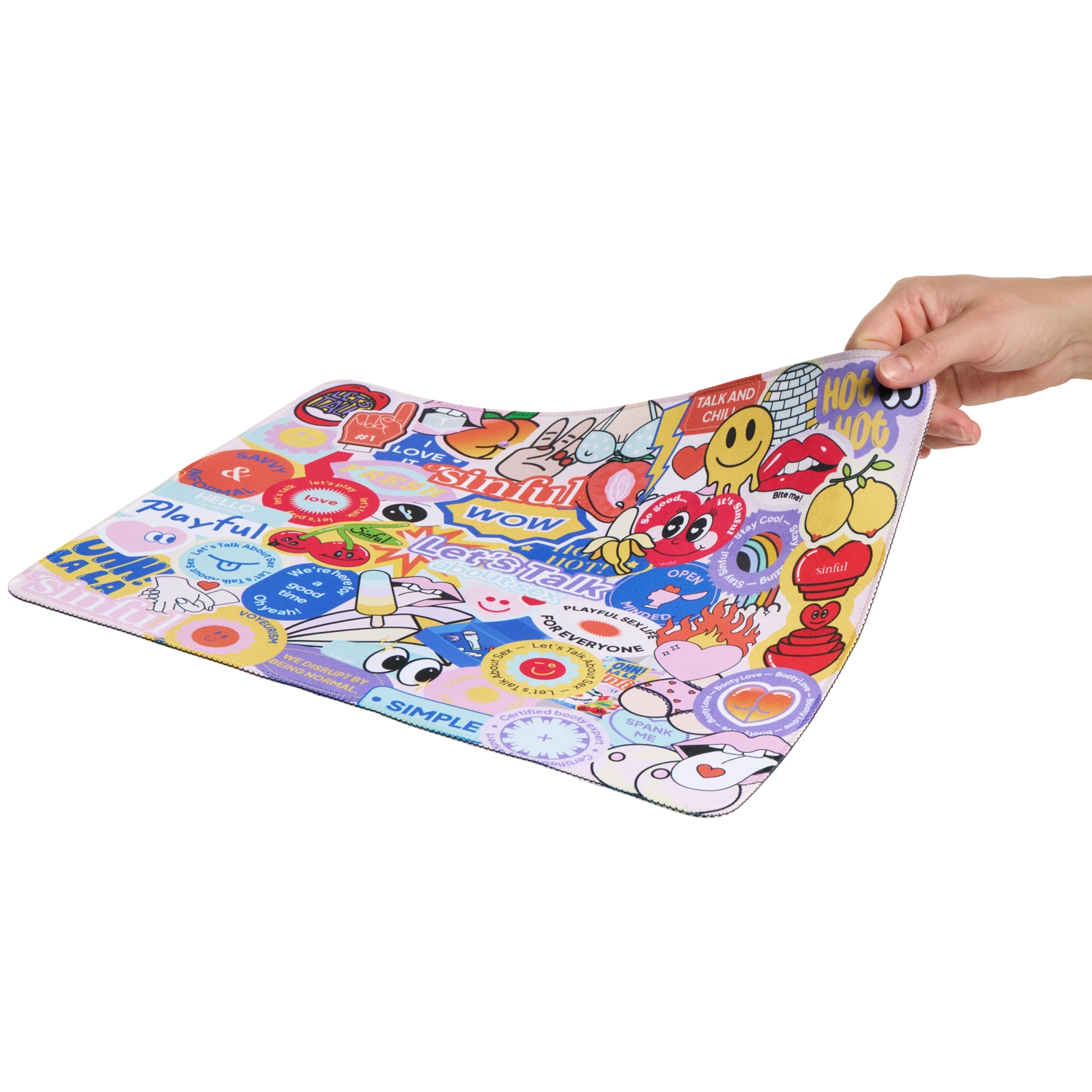 Sinful Sticker-Bomb Bedrukte Muismat var 1