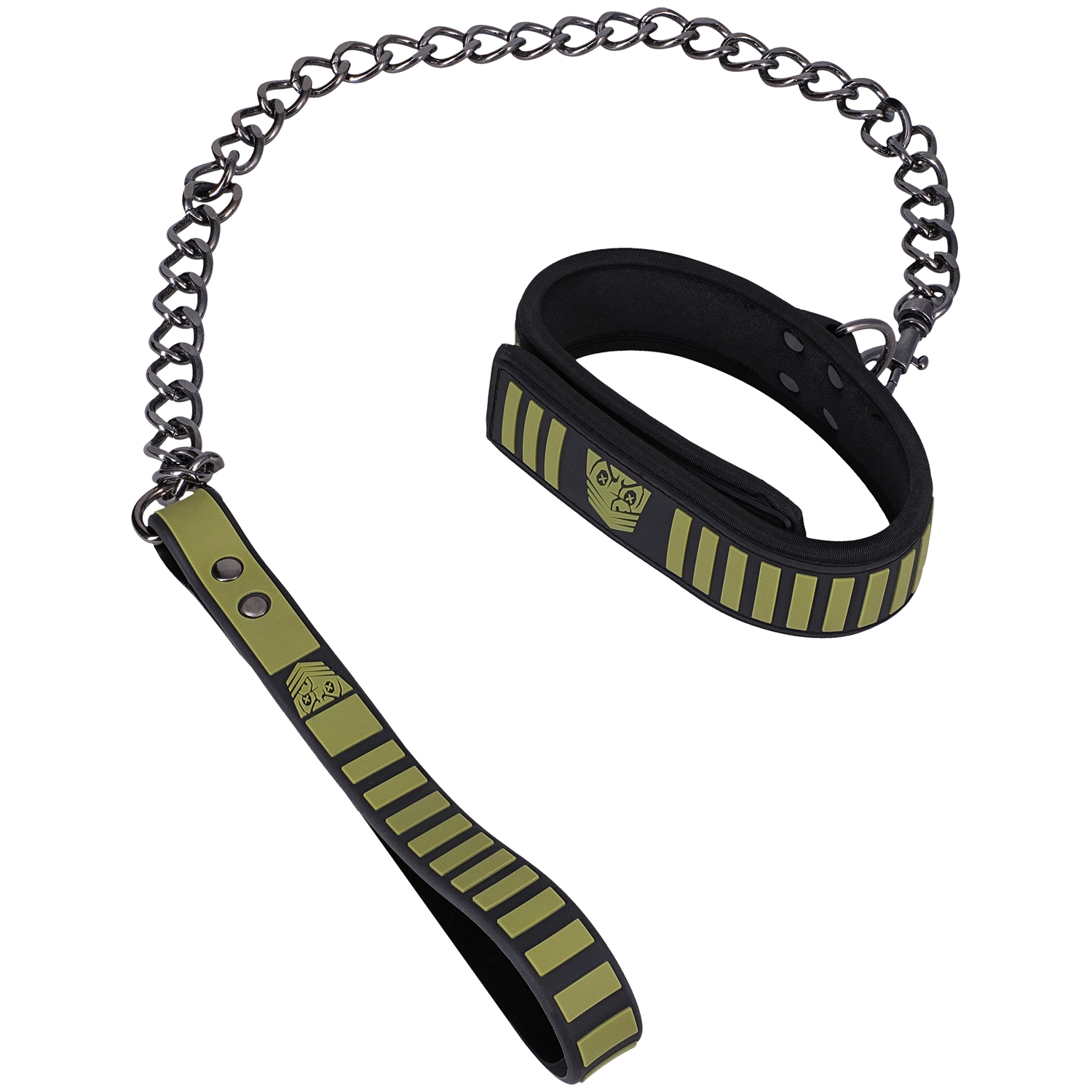 Fort Troff Tactical Halsbånd og Snor      - Sort