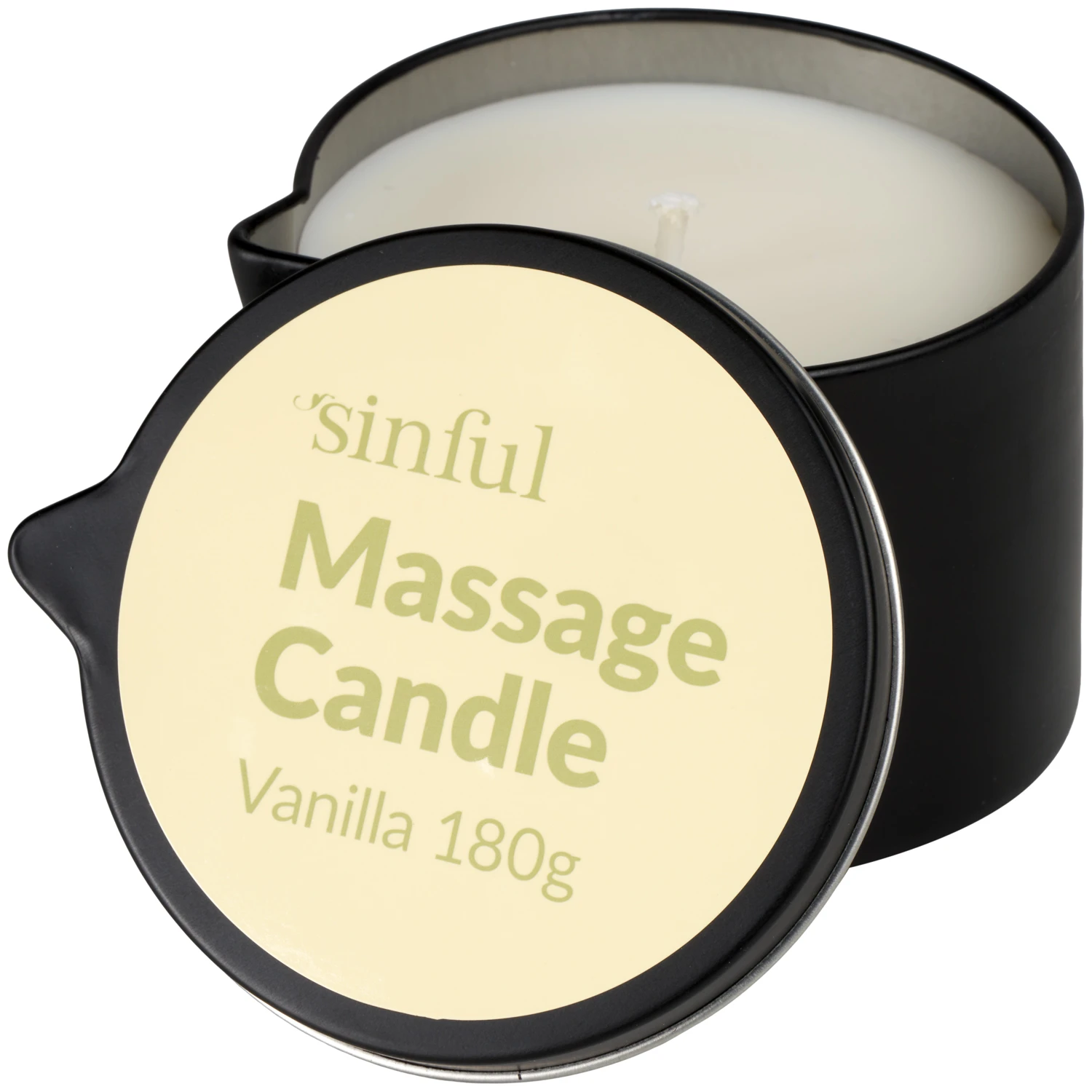 Sinful Vanilje Massasjelys 180 g var 1