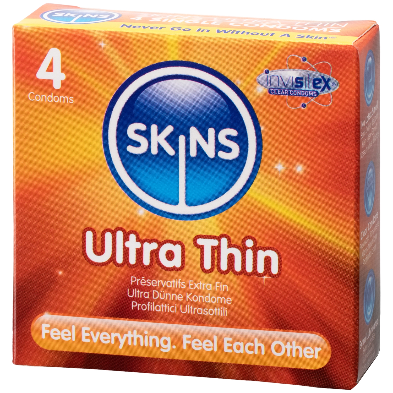 Skins Ultra Tynde Kondomer 4 stk