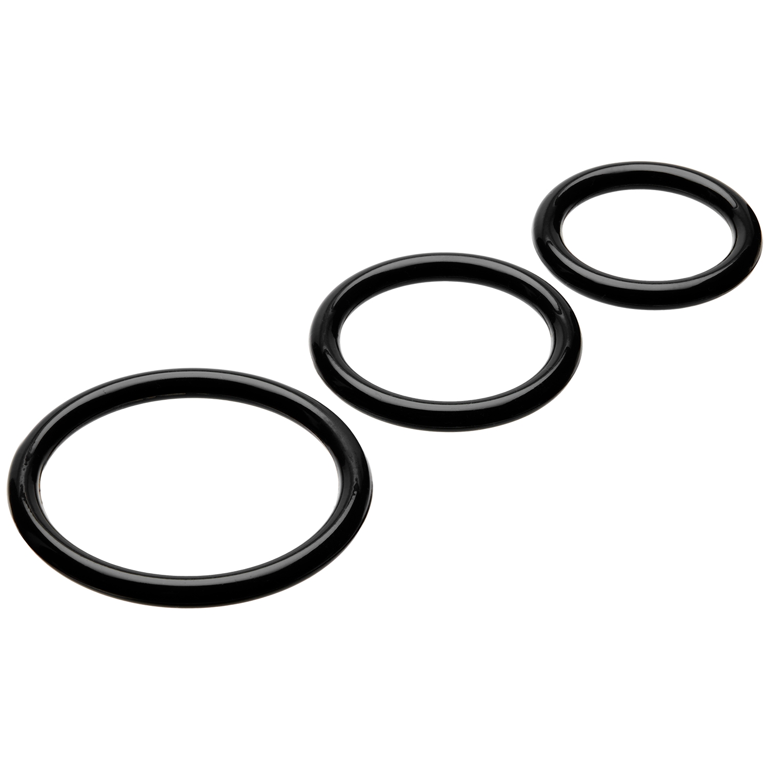 Cock Ring Set Black 3 Pack 1