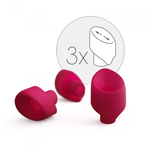Womanizer 2GO Silicone Replacement Heads 3 Pack XL var 1