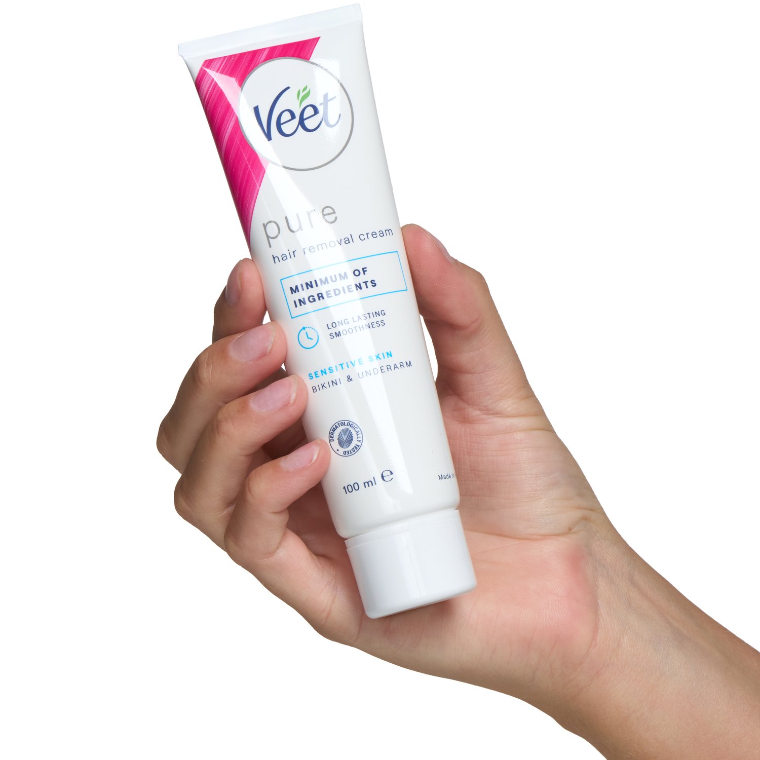 Veet Pure Hårfjerningscreme Bikini & Armhule til Sensitiv Hud 100 ml
