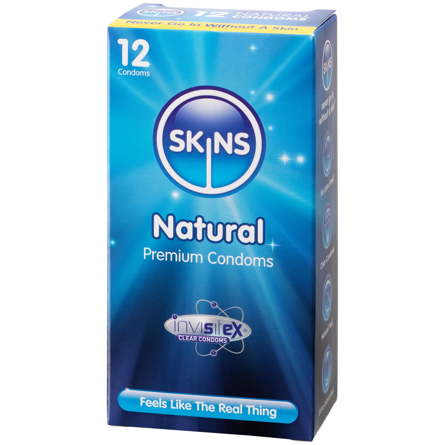 Skins Natural Normale Kondomer 12 stk - Clear