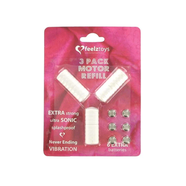 Feelz Toys 3 Pack Vibrator Motor Refill var 1