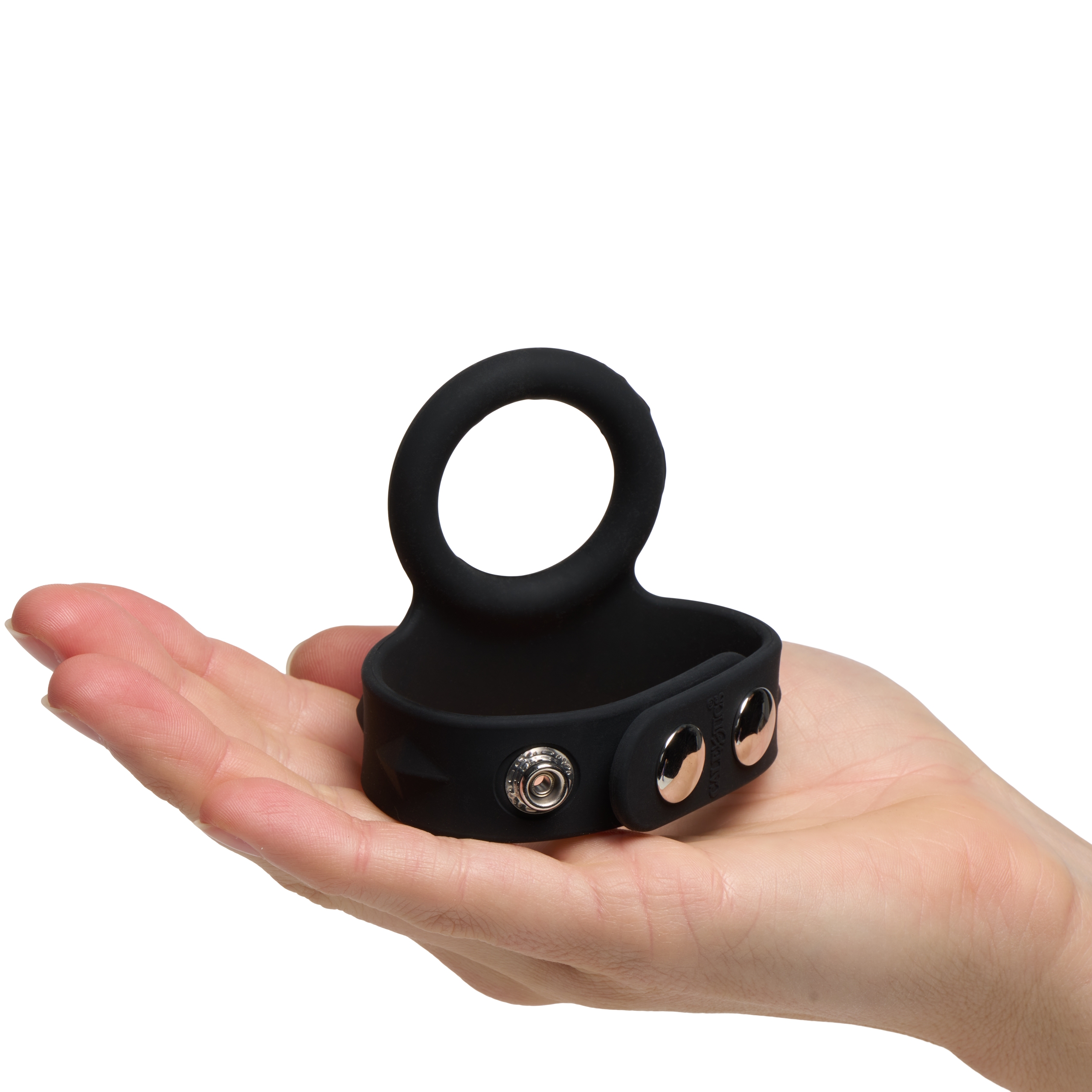 CalExotics Tri-Snap Scrotum Support Verstelbare Cockring 1