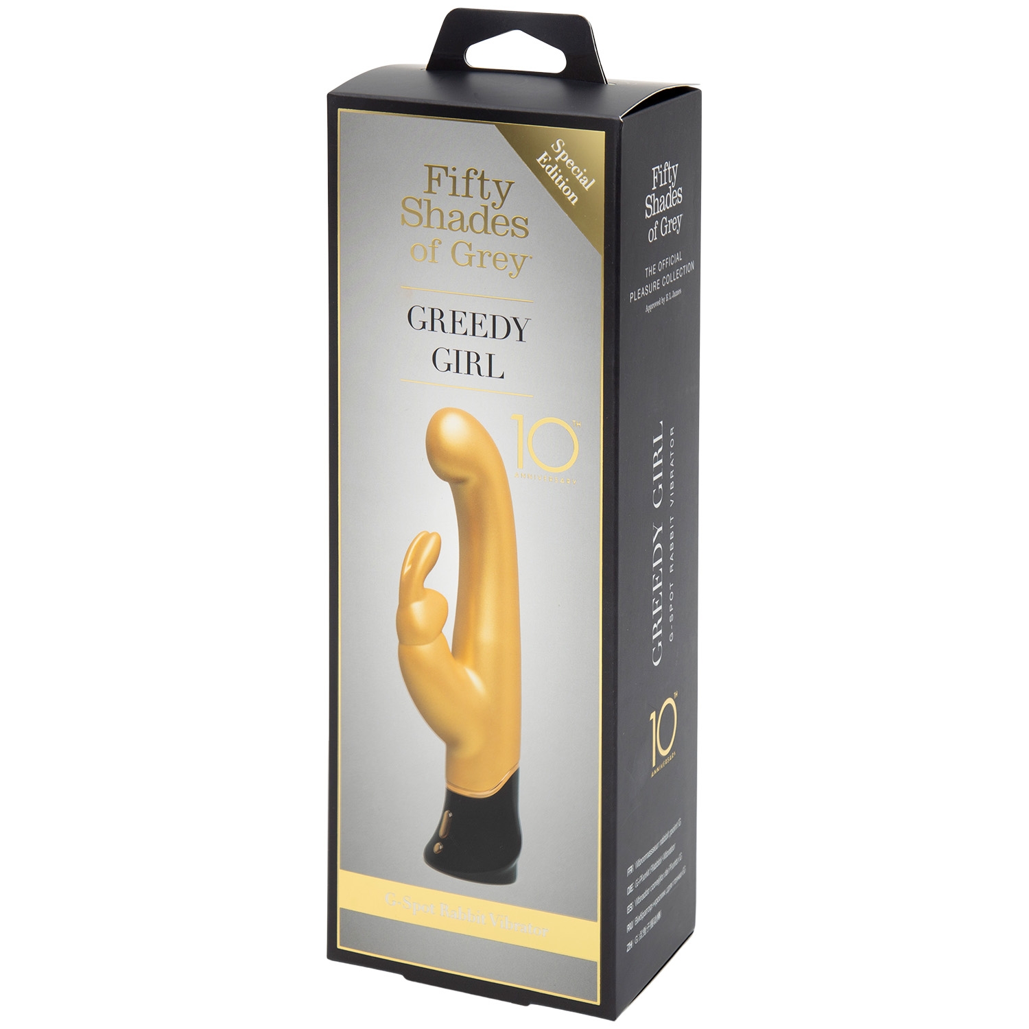 Fifty Shades of Grey Greedy Girl Gold G-Spot Rabbit Vibrator - Sinful.com