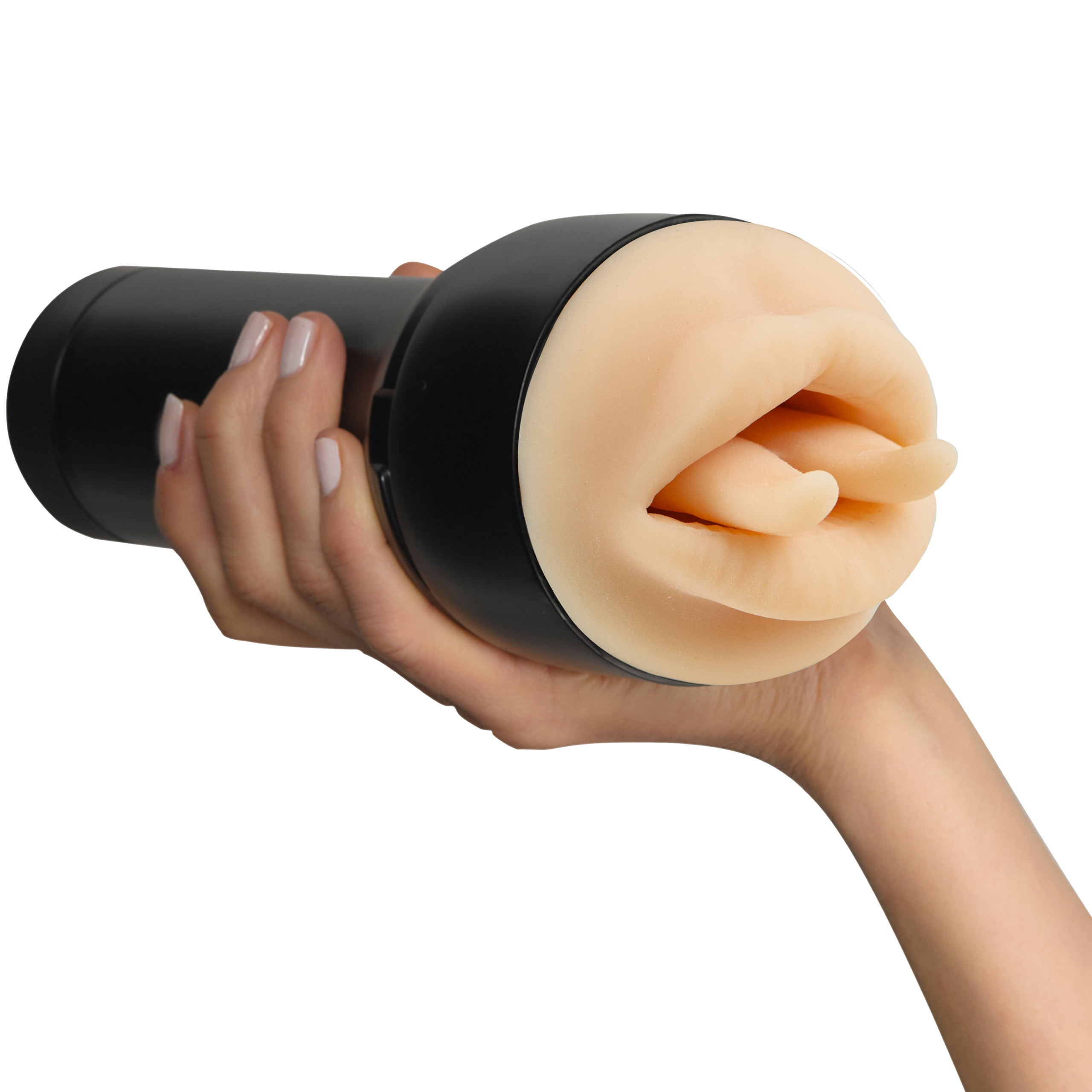 Kiiroo Leigh Raven Split Tongue Mouth Stroker var 2
