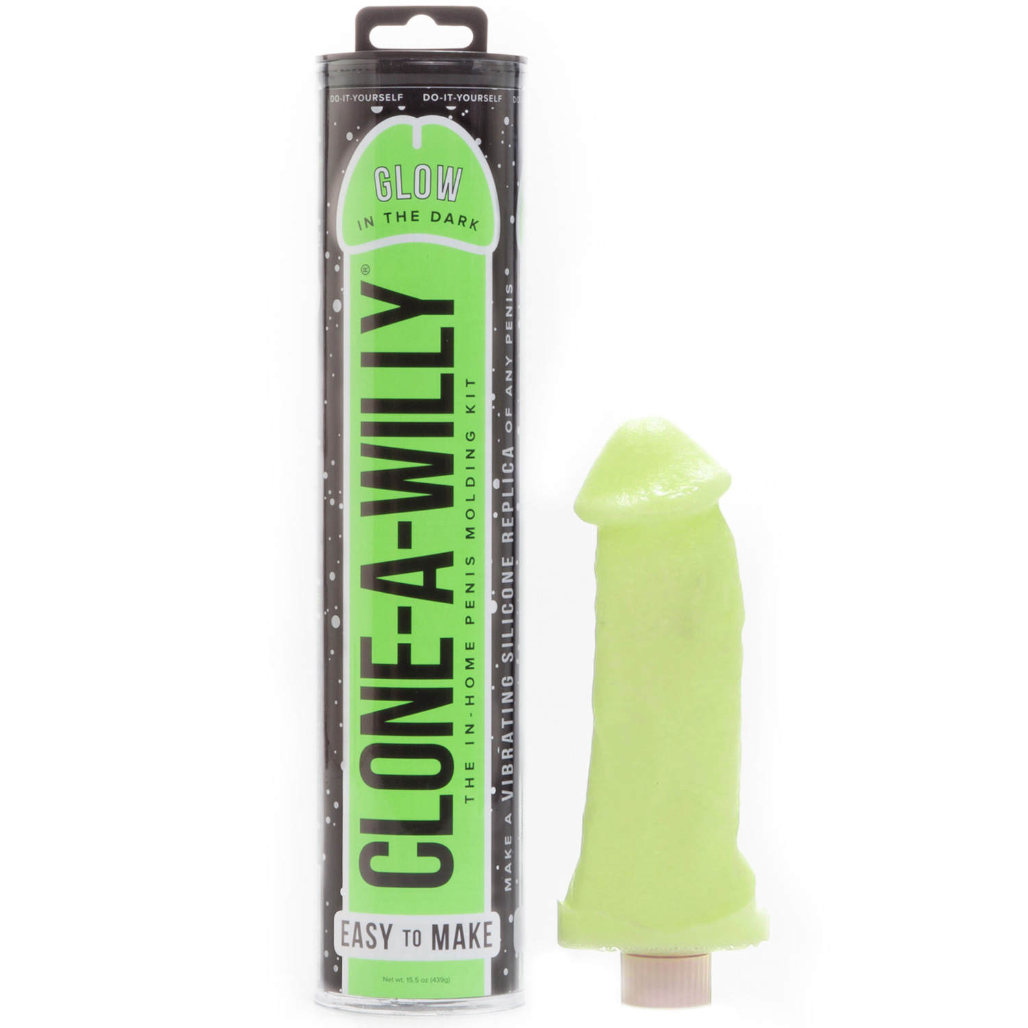 Clone-A-Willy DIY Homemade Dildo Clone Kit Glow In The Dark Green   - Grøn thumbnail