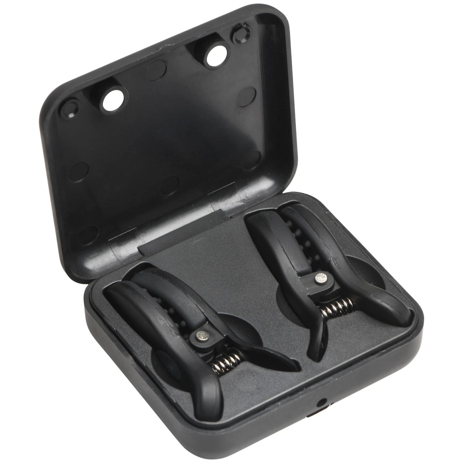 Master Series Dark Grip Vibrerande Bröstklämmor var 1