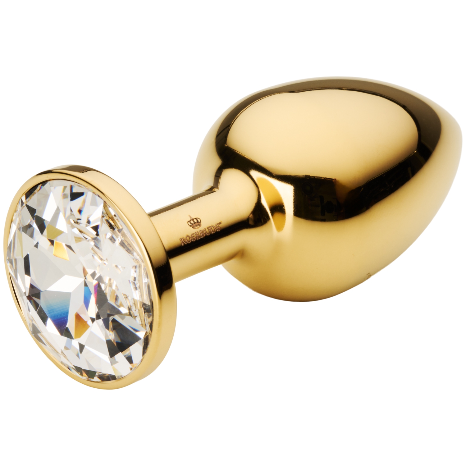 Rosebuds Gold Crystal Plug Anal Medium