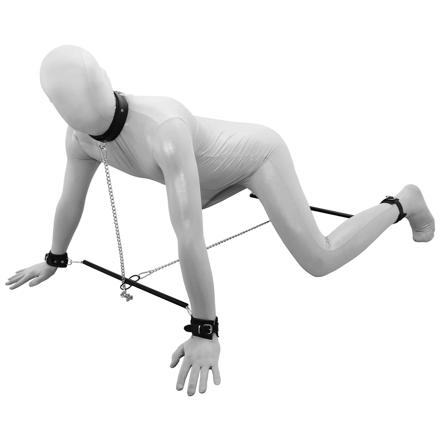 Kiotos Prisoner Spreizstange mit Ketten und Lederfesseln var 1