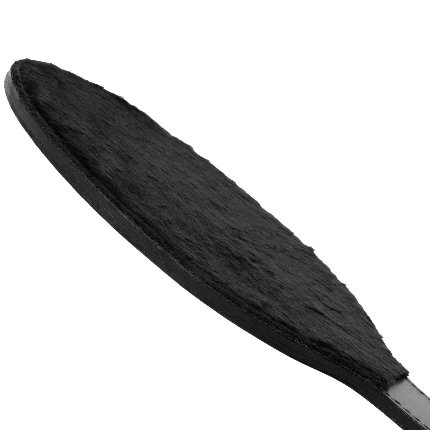 Strict Leather Rundes Paddle aus Leder und Fell 1