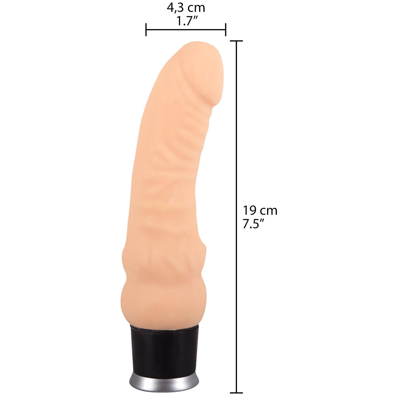 Nature Skin Real Vibe Dildo Vibrator 19 cm 1