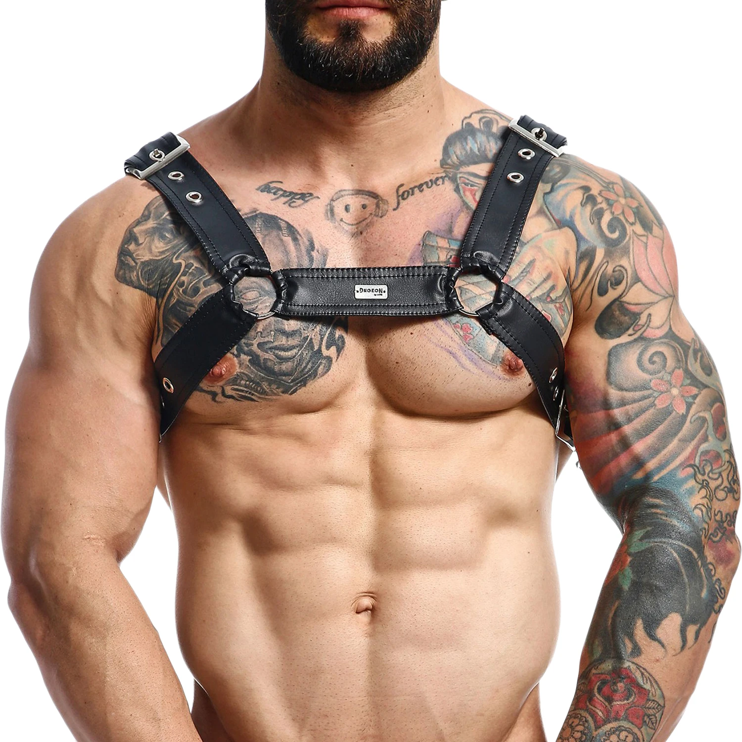 MaleBasics Dngeon Cross Chain Harness var 1