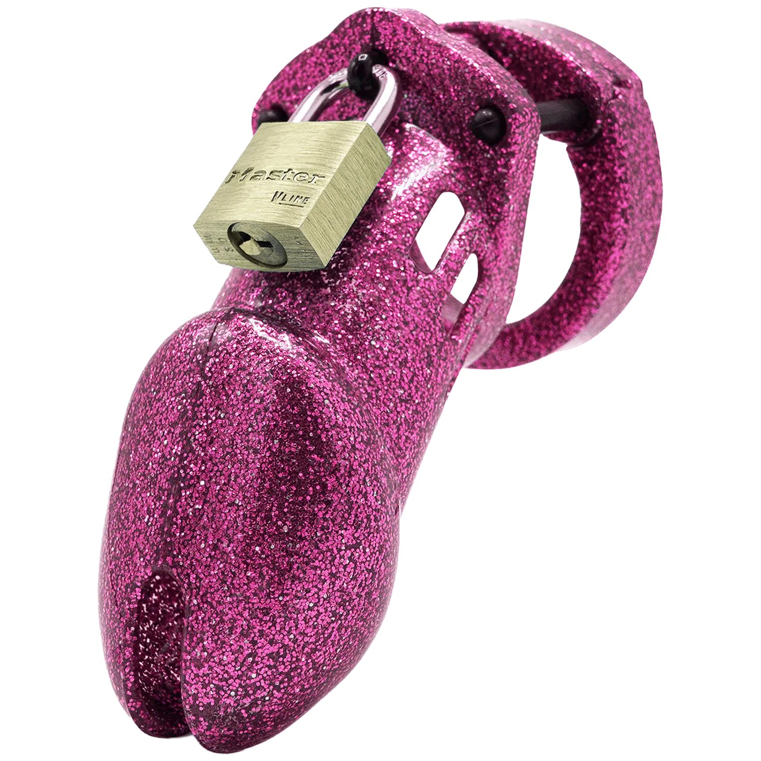 CB-X CB-6000 Glitter Kyskhetsbur Set 8,25 cm - Ljusrosa
