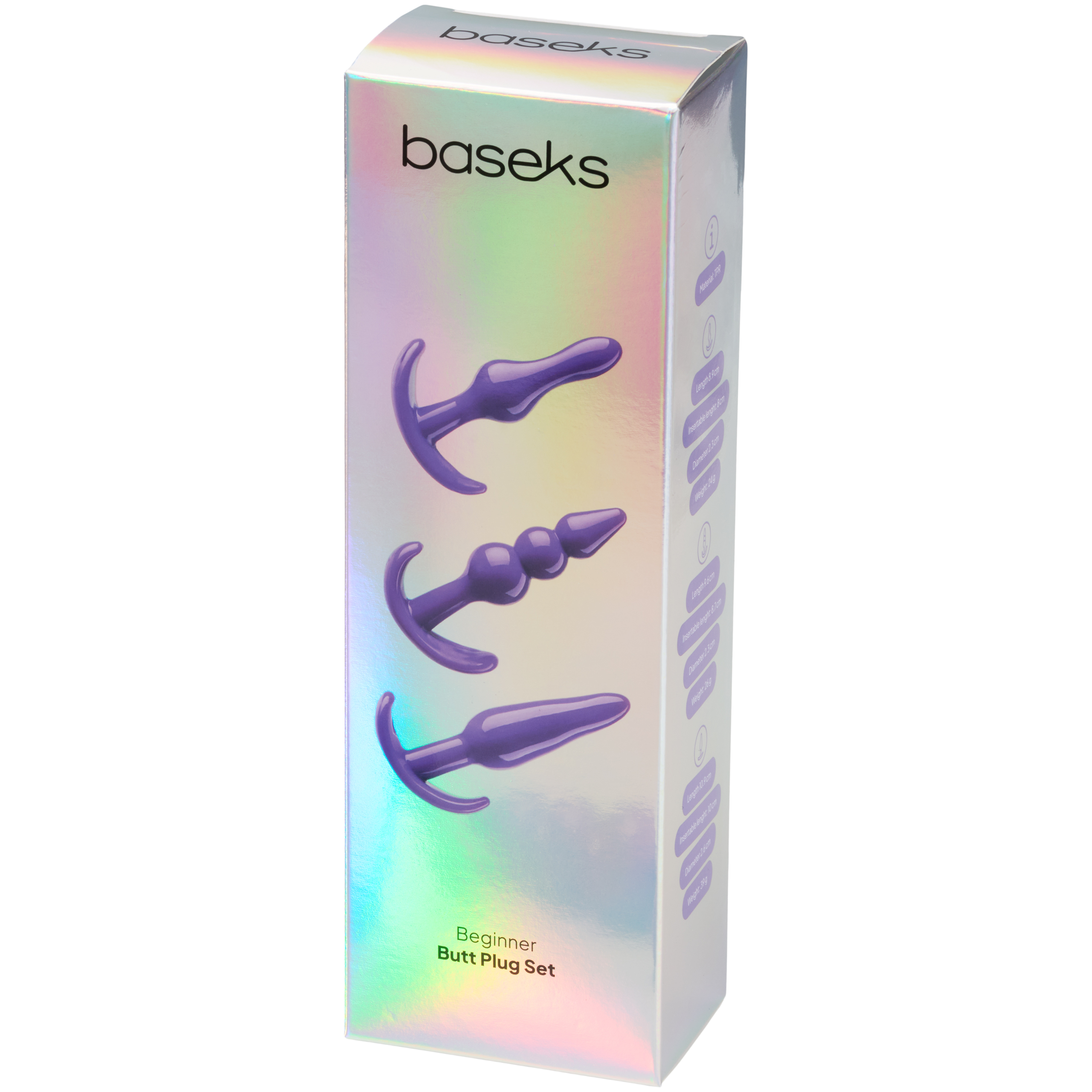 baseks Beginner Butt Plug Training Set | Sinful
