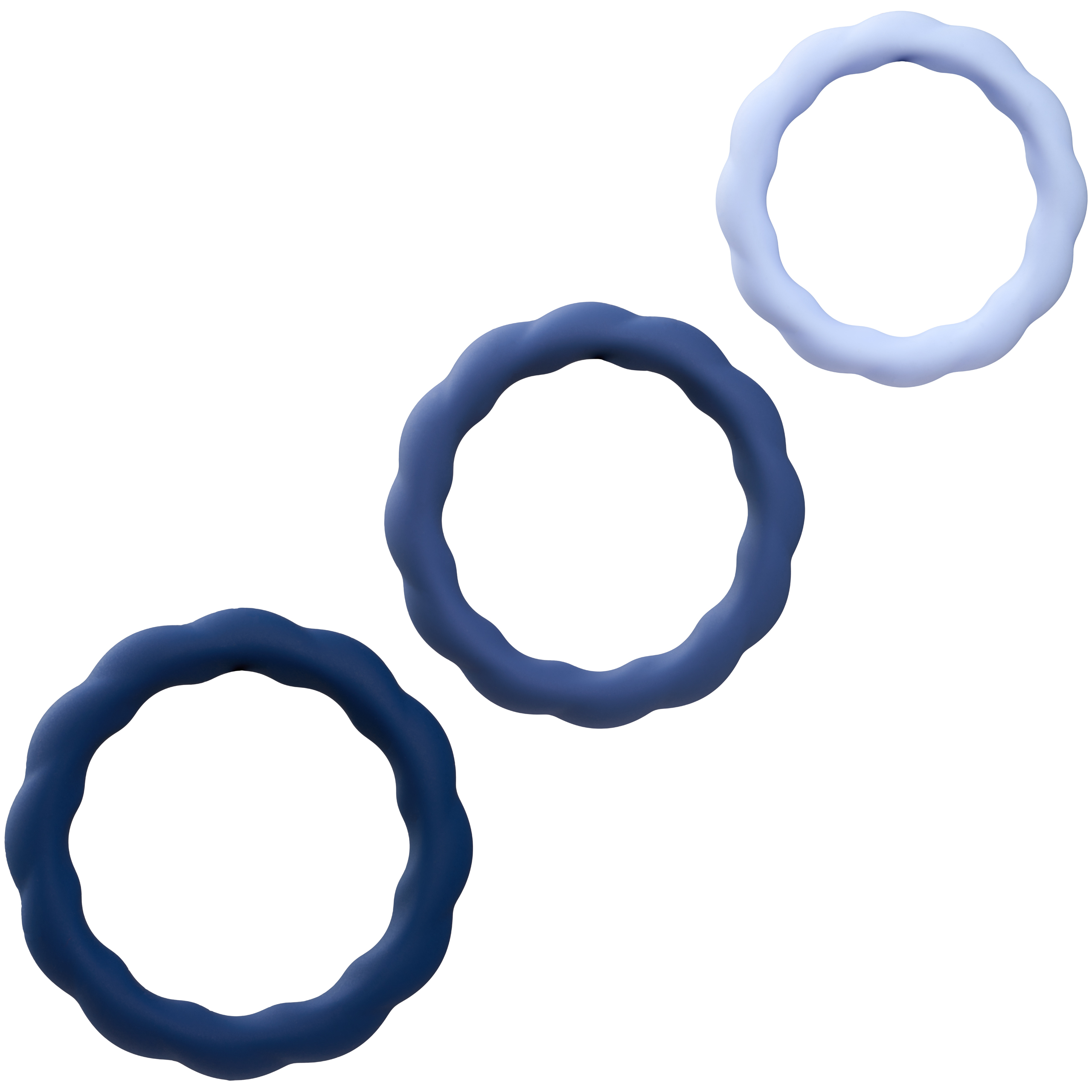 Sinful Pleasure Power Trio Silicone Penis Ring Set var 1