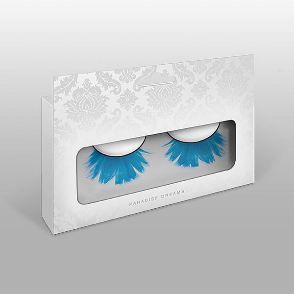 Baci Øjenvipper Fjer Lyseblå 1