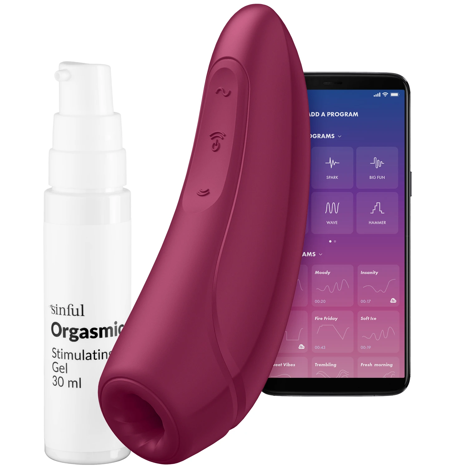 Satisfyer Curvy 1+ Paineaaltokiihotinsetti var 1