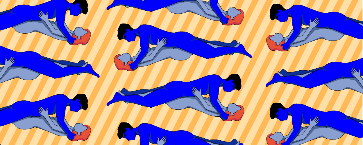 Illustration av ett par i missionärsställningen