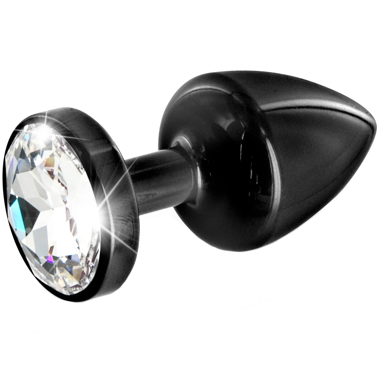 Diogol Anni Black T2 Cristal Butt Plug 30 mm var 1