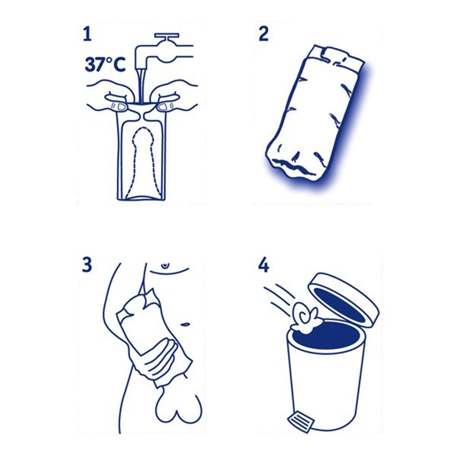 WaterWoman Räfflad Onaniprodukt för Män 5-pack 2