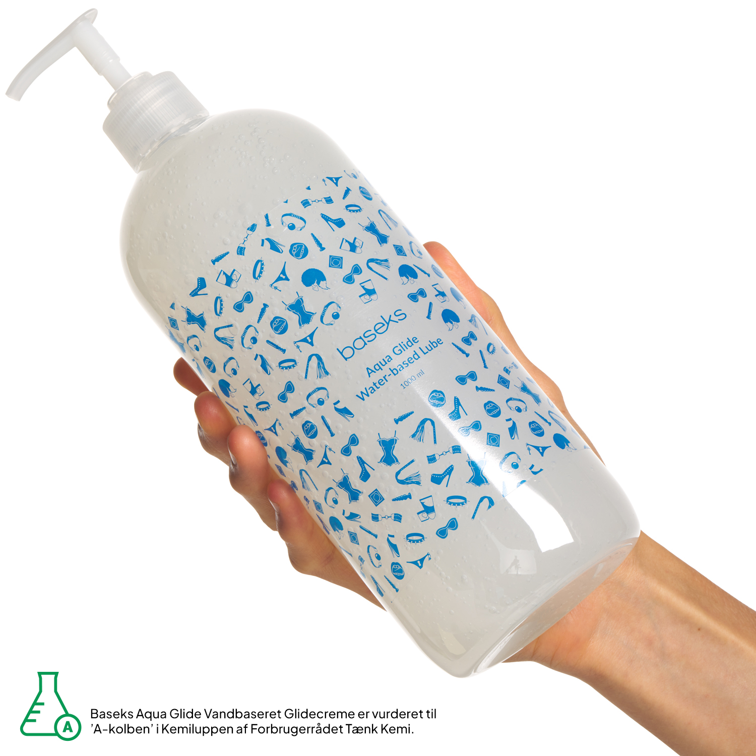 Baseks Aqua Glide Vandbaseret Glidecreme 1000 ml 1